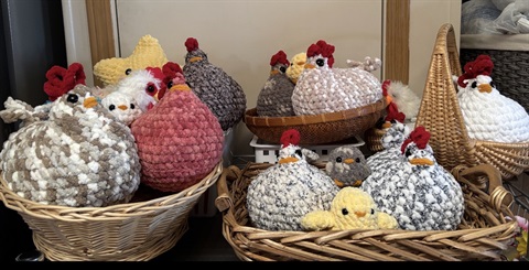 Craft Fair 2026 Crochet Chickens and chicks.jpeg